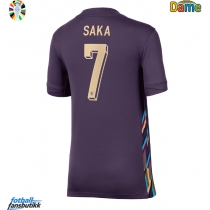 England Bukayo Saka #7 Bortedrakt Dame EM 2024 Kortermet